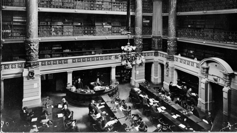 Strasbourg BNU Reading Room, 1918