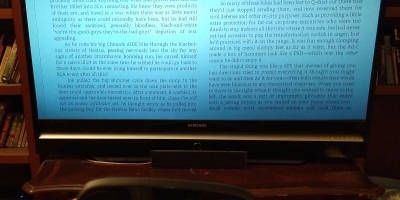 Reading a Kindle ebook on TV via Steam Link