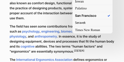 Accessibility in action on the Safari browser